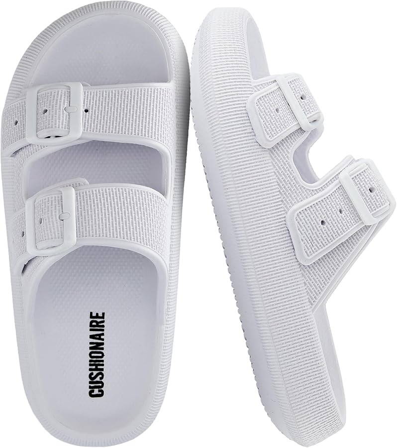 CUSHIONAIRE Fame Pillow Recovery Sandals for Women, Adjustable Double Buckle Waterproof EVA Cloud... | Amazon (US)