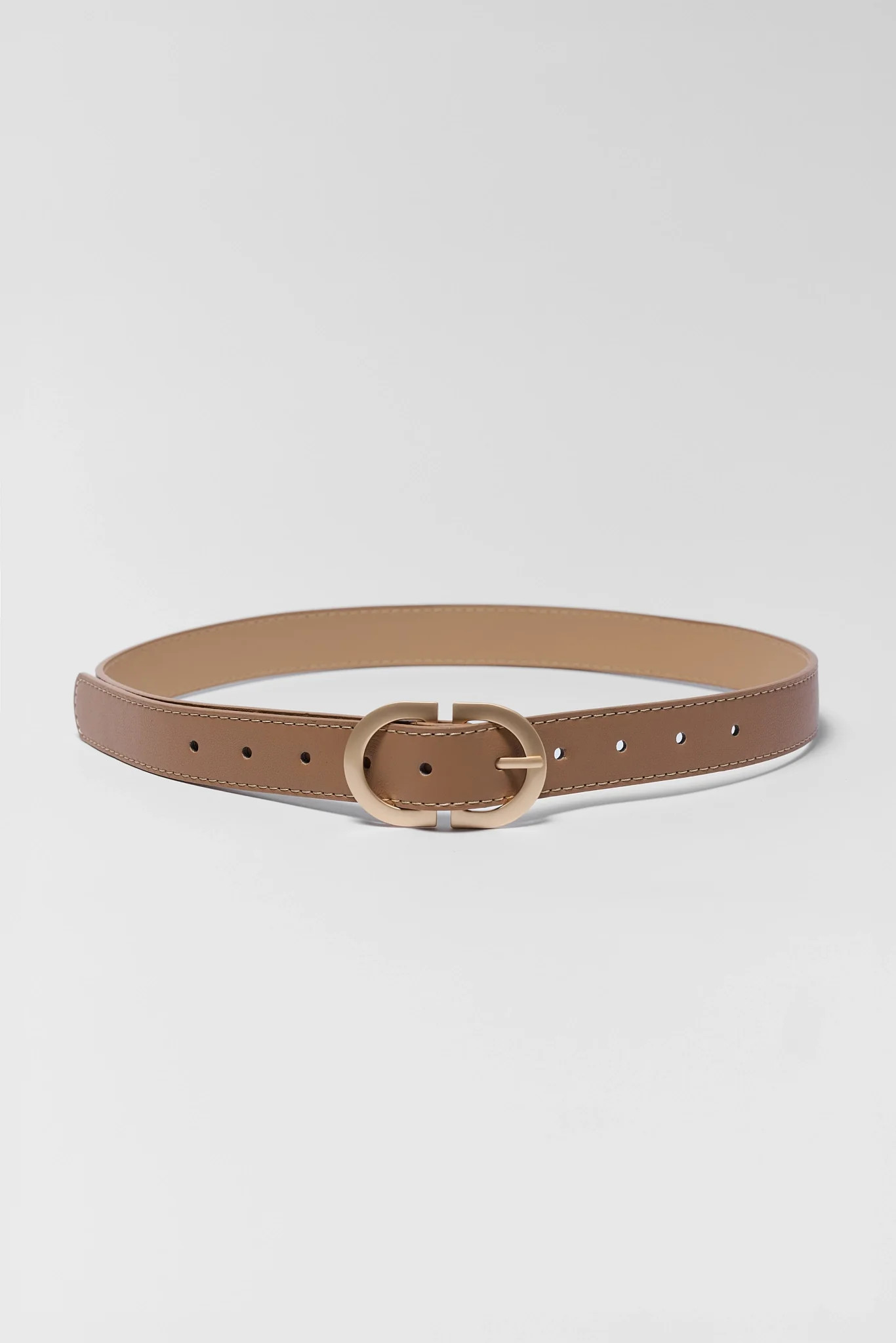 Tan Faux Leather Belt | Avara