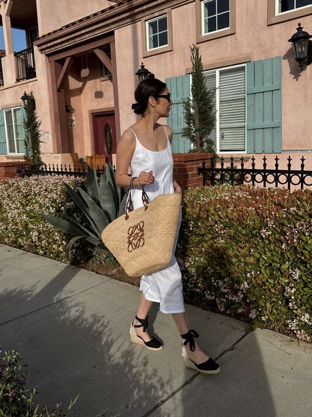 QUINCE LINEN WHITE DRESS
Spring summer outfit idea
Spring white dress
Espadrilles 

#LTKfindsunder100 #LTKstyletip