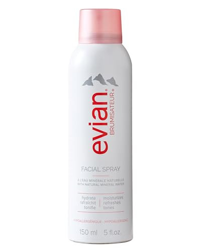 Evian Facial Spray 5 oz - Hydrating Mineral Water Mist for Face & Skin - Refreshes Makeup, Sets, & Tones - Skincare Mist for Daily Hydration and On-the-Go Moisturizing Relief | Amazon (US)