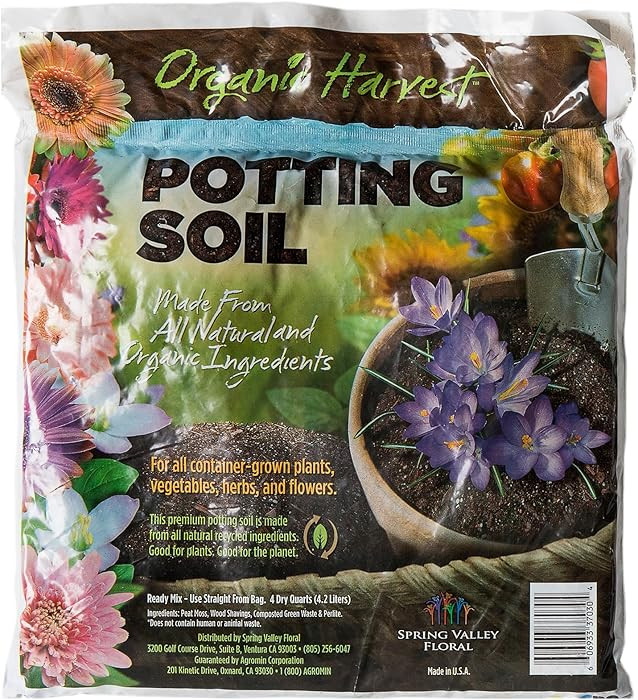 SuperMoss 01999 Agromin Organic Recycled Green Material Potting Mix, 4 Quart, Natural | Amazon (US)