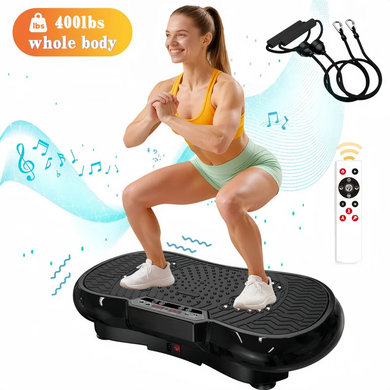 LNOW Vibration Plate Exercise Machine, Vibrating Muscle Toner for Lymphatic Drainage, Whole Body ... | Walmart (US)