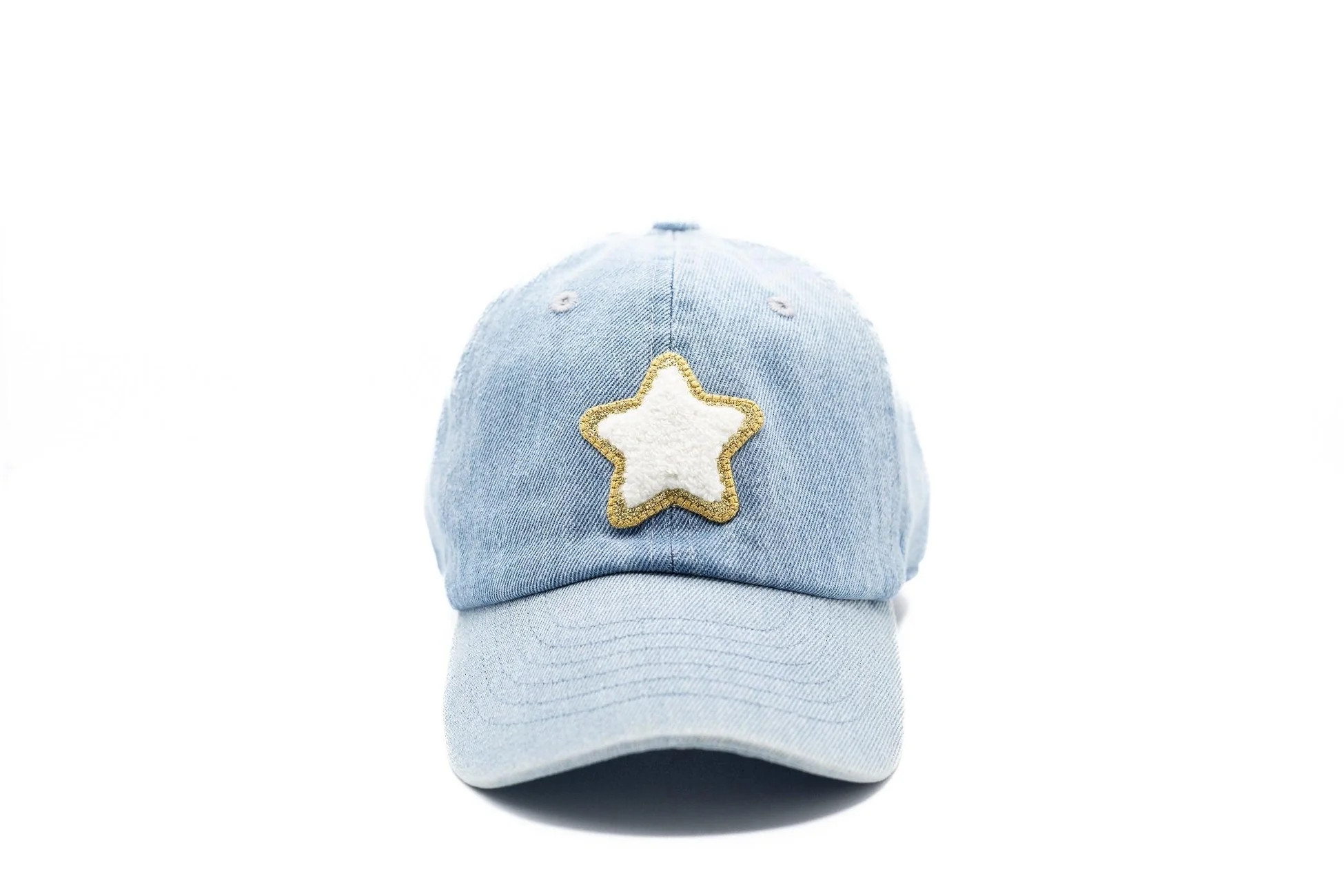 Glitter Terry Star Hat | Embroidered Letter - Rey to Z | Rey to Z