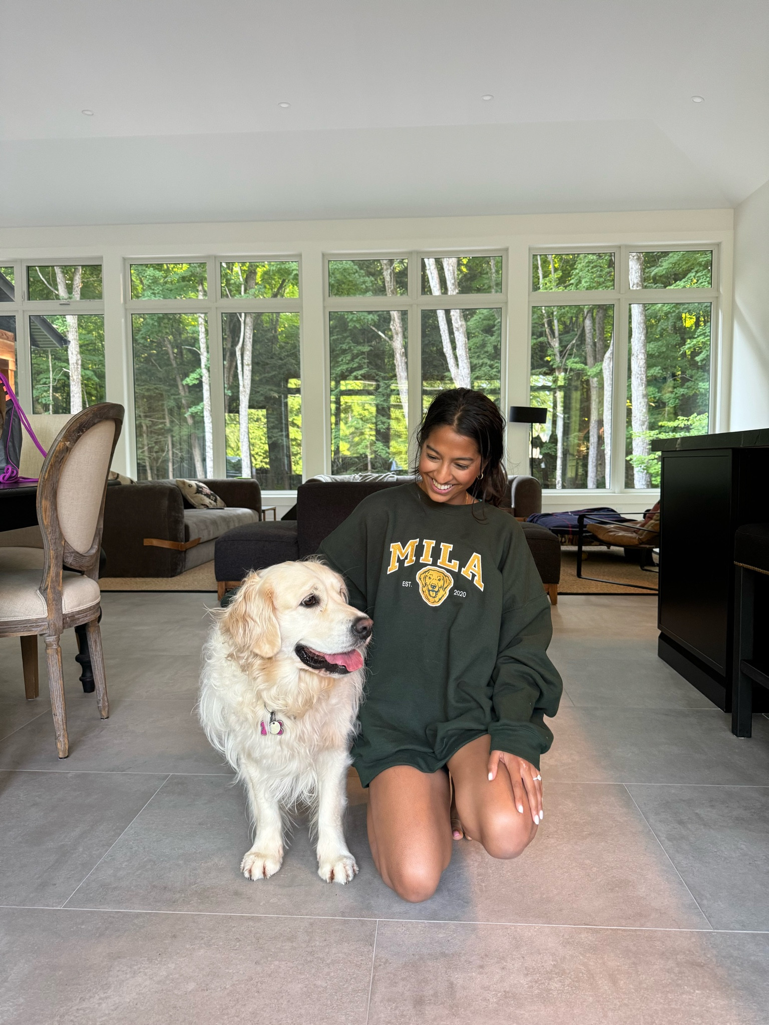 Love Mila 🐶 wearing an oversized customized crewneck from Etsy 

#LTKFamily #LTKFindsUnder100 #LTKSaleAlert