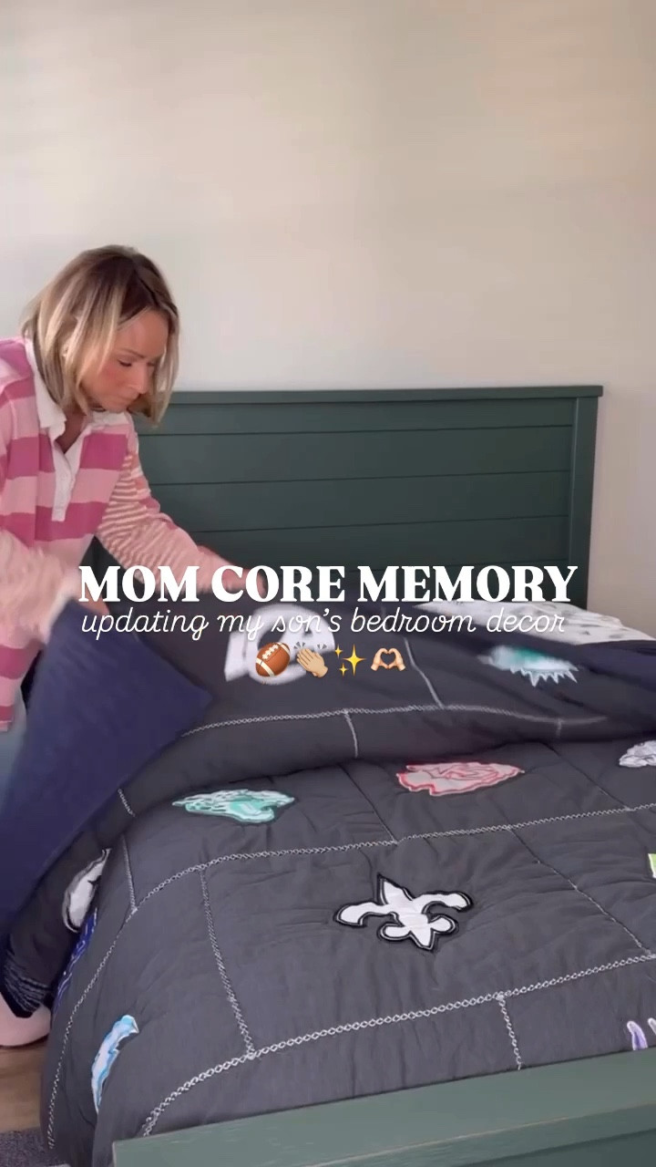 Game day ready! 🏈✨ Transforming my space into a touchdown zone with Pottery Barn's NFL collection. Let the celebrations begin! 

bedroom refresh, tween bedroom decor, teen boy bedroom decor, NFL home decor, Super Bowl, spring refresh, boy mom, girl mom, type b mom, Claire Tammaro 

#LTKWatchNow #LTKFamily #LTKHome