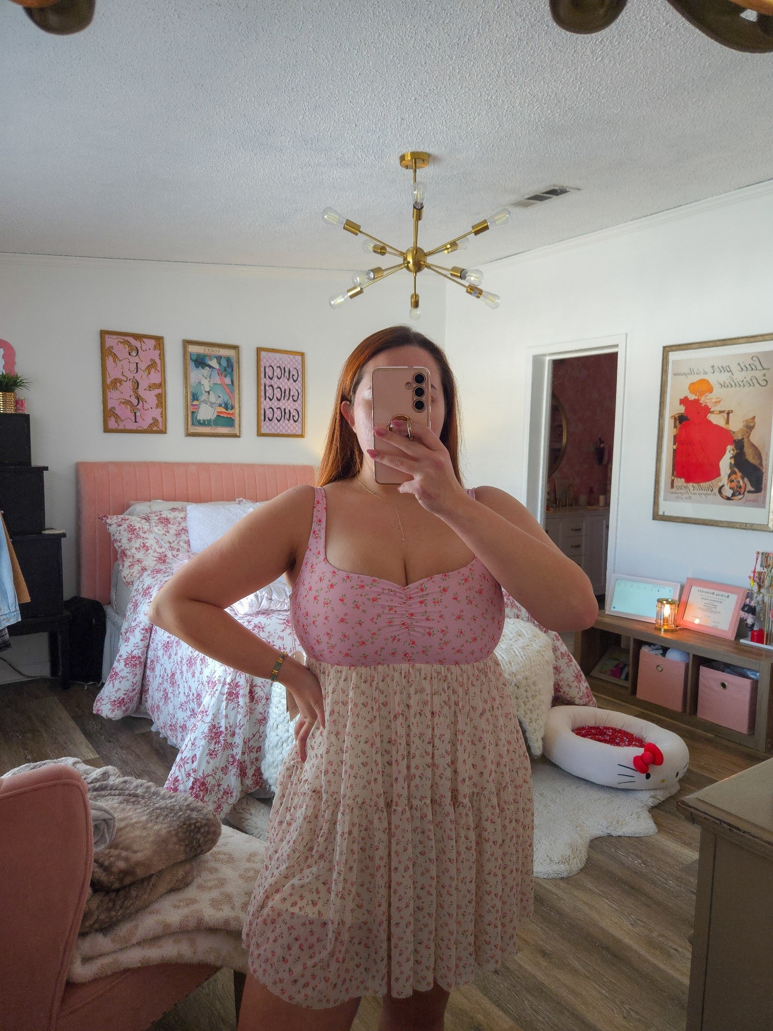 Obsessed with the new Blogilates Valentine’s Day collection at Target! Wearing a size medium in this floral print babydoll dress 🩷🌸

#LTKMidsize #LTKValentine #LTKActive