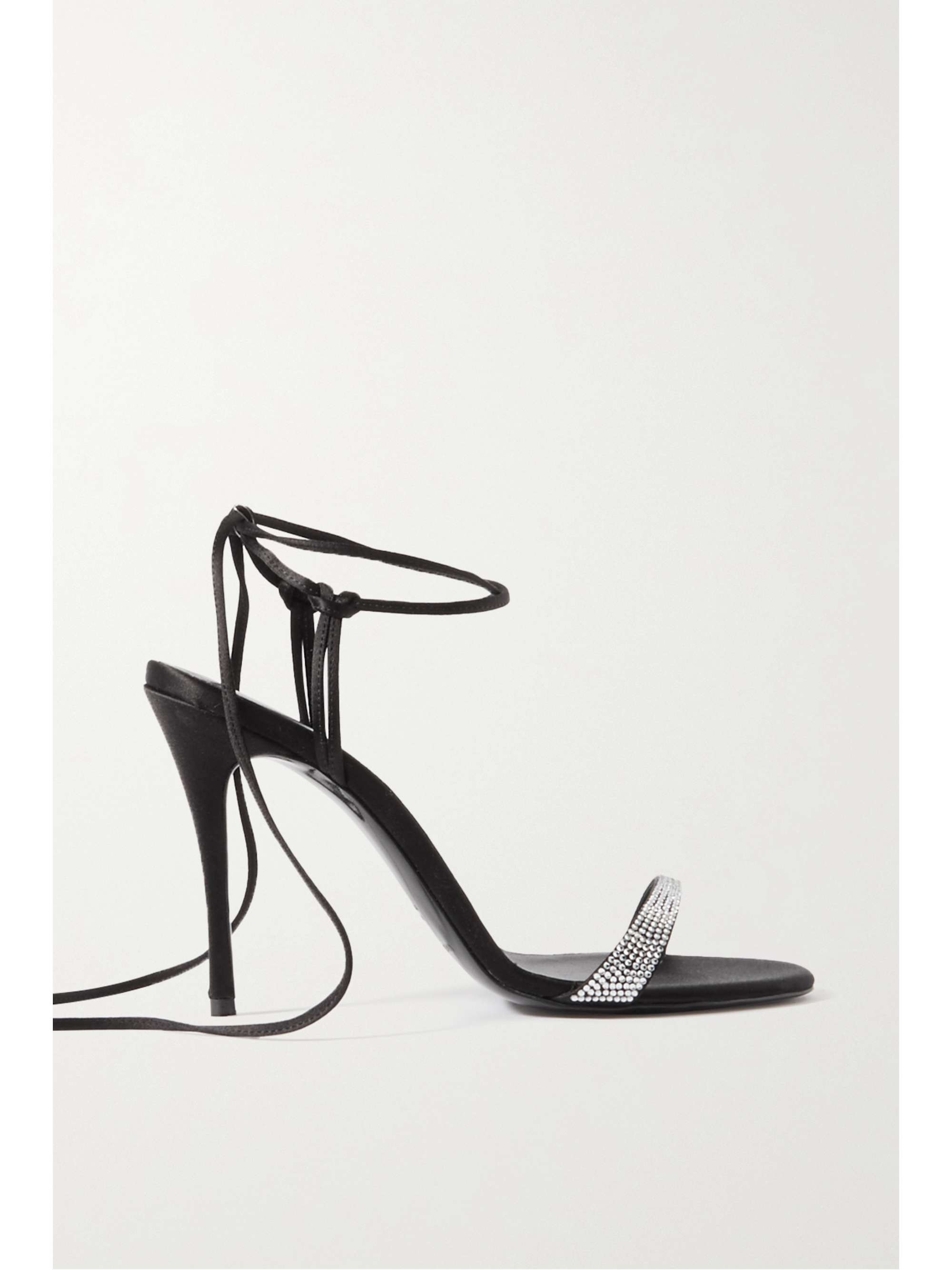 Crystal-embellished satin sandals | NET-A-PORTER (US)