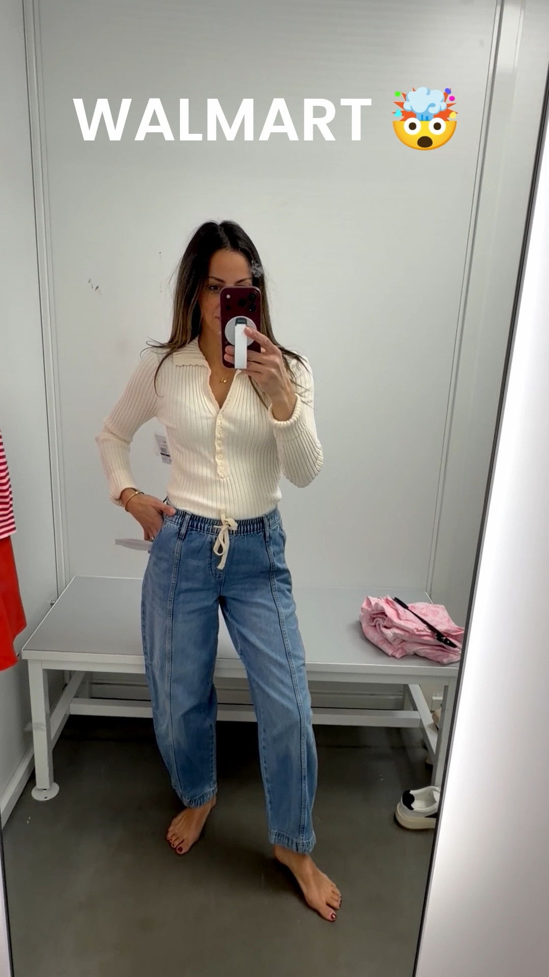 I’ve never loved a pair of barrel jeans as much as these! 🤩 & this sweater is perfection! 

Walmart outfit themselves 👏

Barrel jeans | drawstring jeans | soft | comfortable | sweater | long sleeve beige shirt | Walmart finds | casual outfit | comfortable outfit | spring outfit 

#LTKPetite #LTKSaleAlert #LTKootd