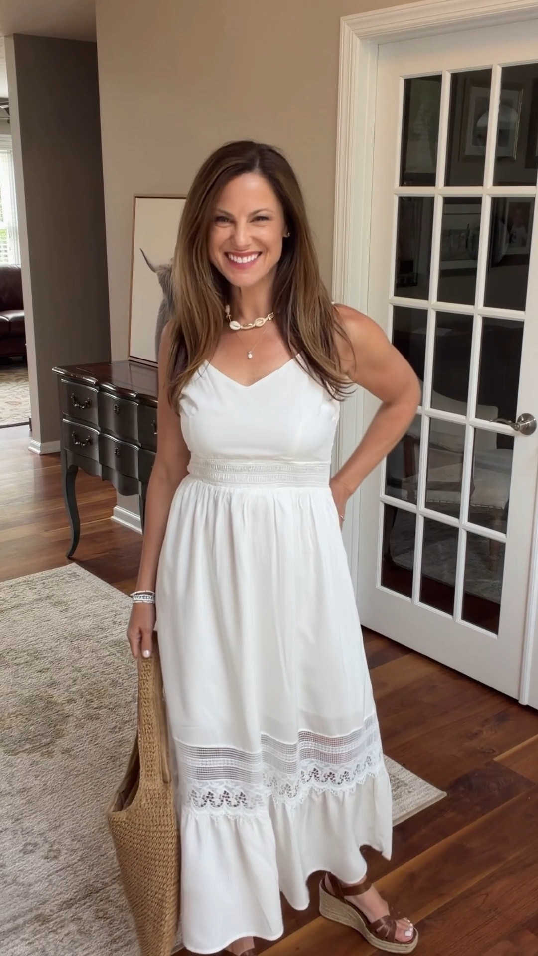 Summer dress | Beach vacation outfit | Wedding guest dress 🤍

This breathtaking white maxi dress is the definition of effortless summer style. The spaghetti straps, flowy silhouette, and boho-inspired details make it perfect for beach vacations, resort dinners, summer celebrations, and wedding guest events.

Lightweight, flattering, and easy to dress up or down, this is one of those dresses you’ll reach for all season long. Linking this beautiful Cupshe find and more summer favorites. ✨☀️

#LTKPetite #LTKTravel #LTKmomlife