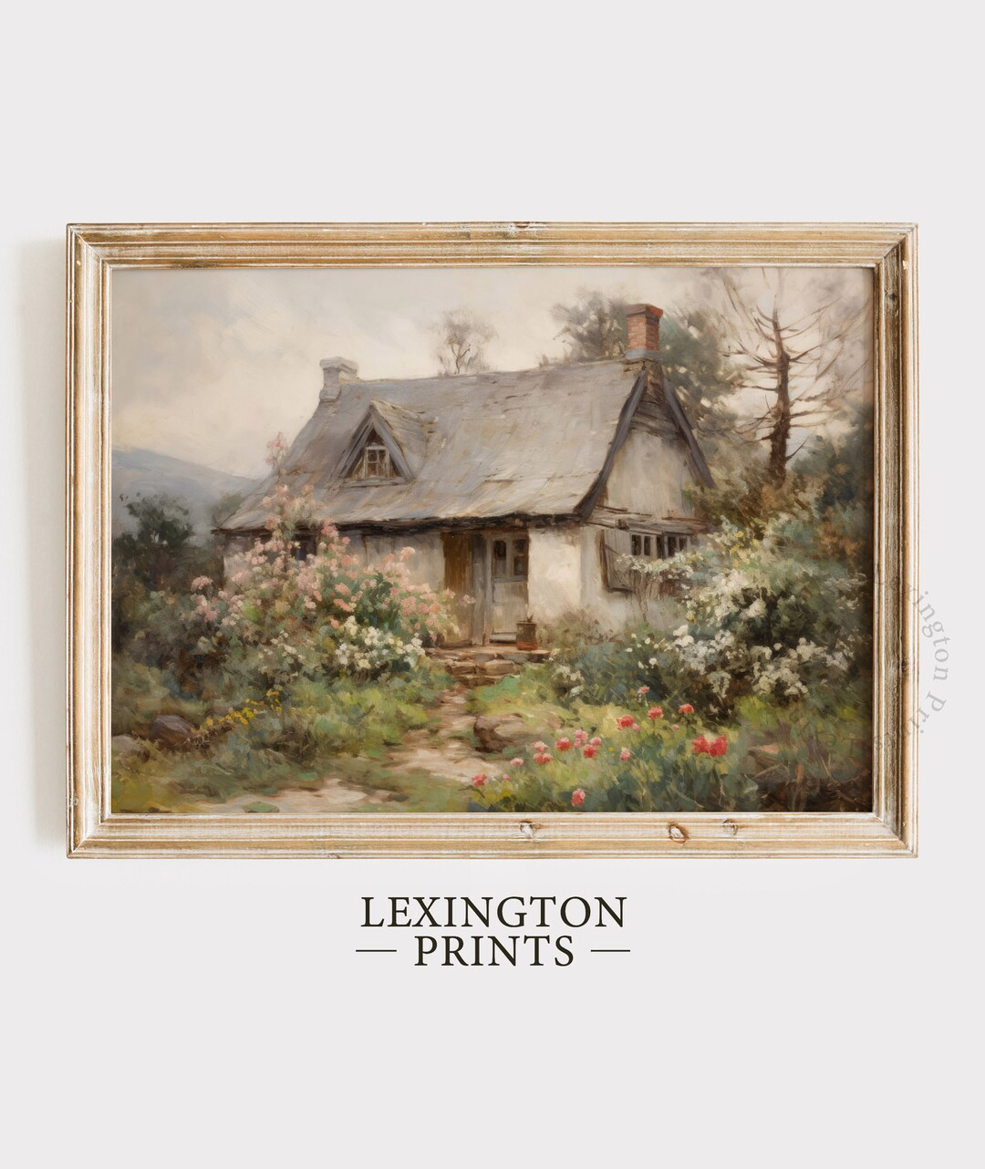 Printable Cottage Garden Print, Cottagecore Decor Farmhouse Print, Vintage Oil Painting Spring Pr... | Etsy (US)