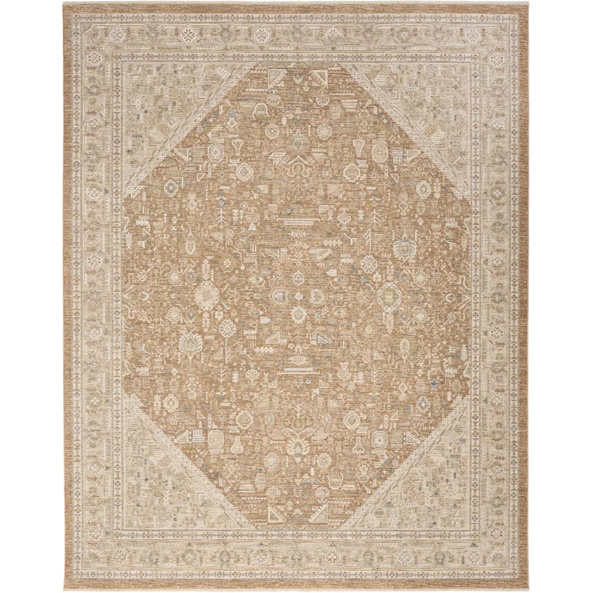 Nourison Harbor 5'3" x 7'6" Mocha Vintage Indoor Rug | Target