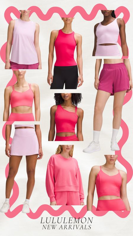 Lululemon new arrivals! Love these pink colors for the summer!! 

Lululemon, new arrivals, summer colors, lululemon shorts, lululemon skirts, workout bras, workout tops 

#LTKstyletip #LTKfindsunder100 #LTKfindsunder50