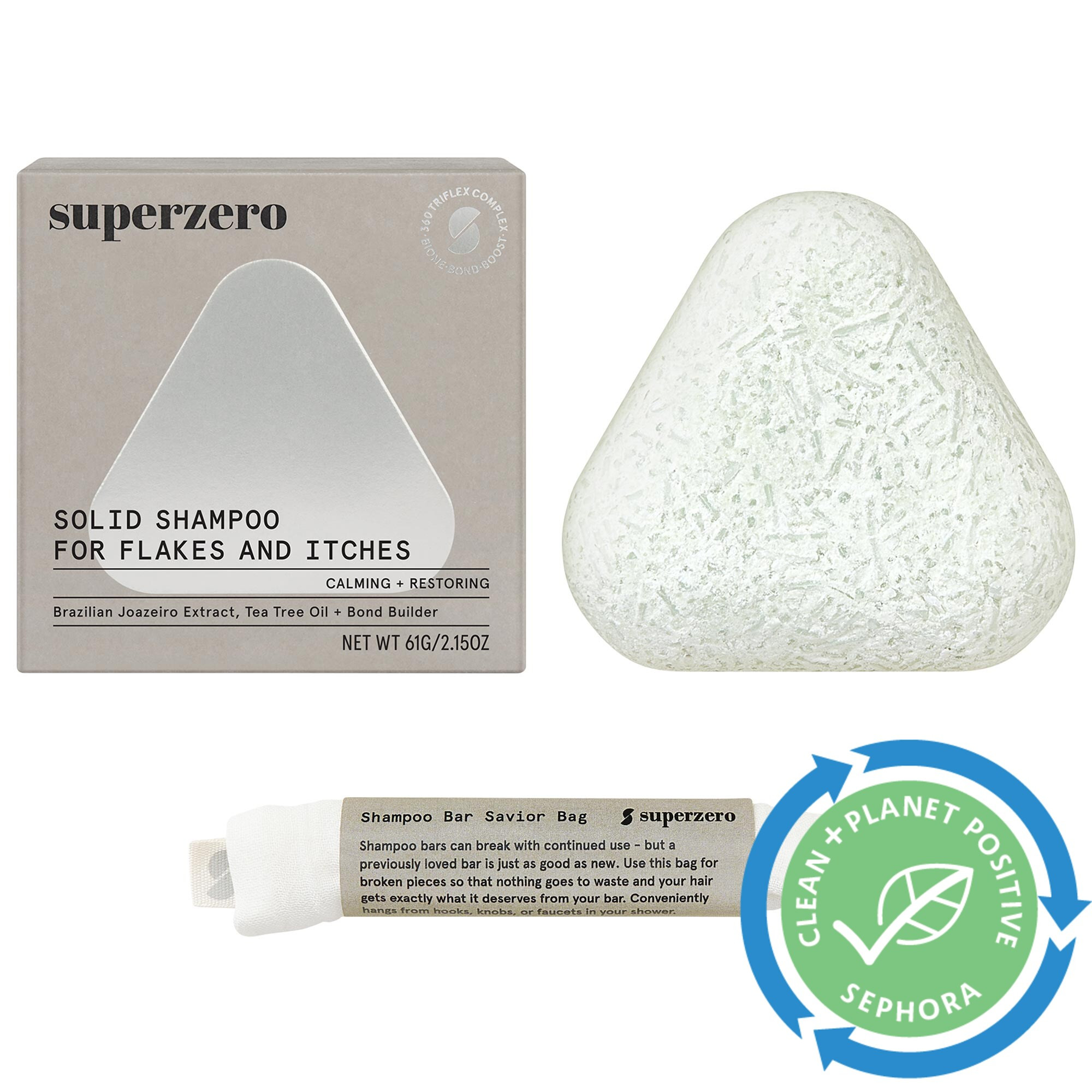 superzero Soothing Scalp Shampoo Bar for Flaky & Itchy Scalps 2.35 oz / 67 mL | Sephora (US)