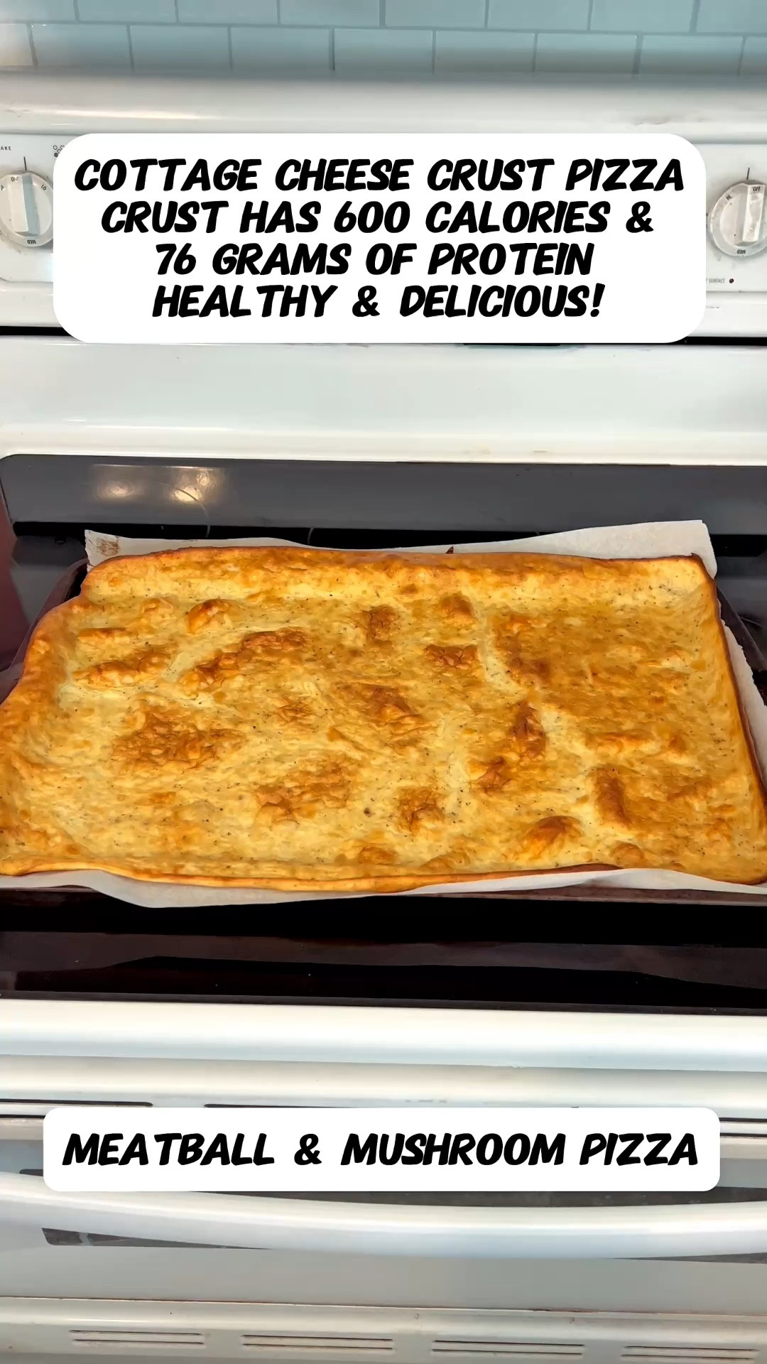 Tried a new recipe today. If you’re looking for a high protein option, this is AWESOME!
Yummy! 

COTTAGE CHEESE CRUST PIZZA

16oz of Cottage Cheese
4 large eggs
1 teaspoon garlic salt
3/4 teaspoon Italian seasoning 
Pinch of black pepper 
Pinch of crushed red pepper 
Blend until smooth (food processor or blender)

Line baking sheet with parchment paper, nonstick spray or olive oil

Bake crust at 350 degrees for 30 minutes

Apply your favorite toppings and bake at 400 degrees for 15 minutes

#LTKSeasonal #LTKOver40 #LTKU #LTKstorytime #LTKmomlife #LTKHome #LTKfoodie #LTKActive #LTKfitnessgoals