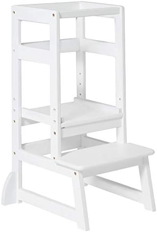 SDADI Adjustable Height Kitchen Step Stool,Kids Learning Stool,Mothers' Helper LT05W | Amazon (US)