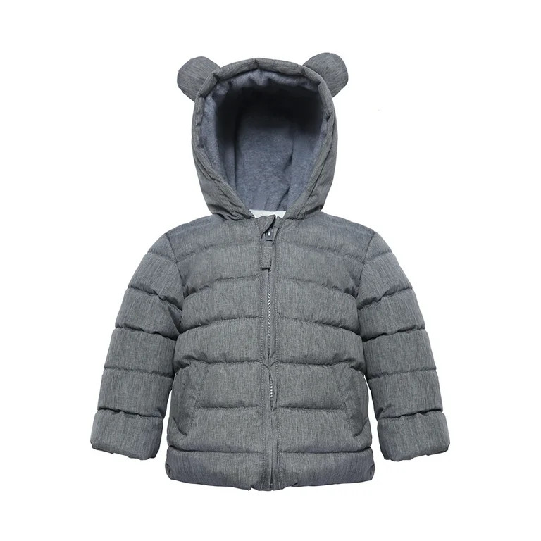 Rokka&Rolla Baby Boys' Warm Winter Coat - Toddler Fleece Puffer Jacket, Sizes 6-24M | Walmart (US)