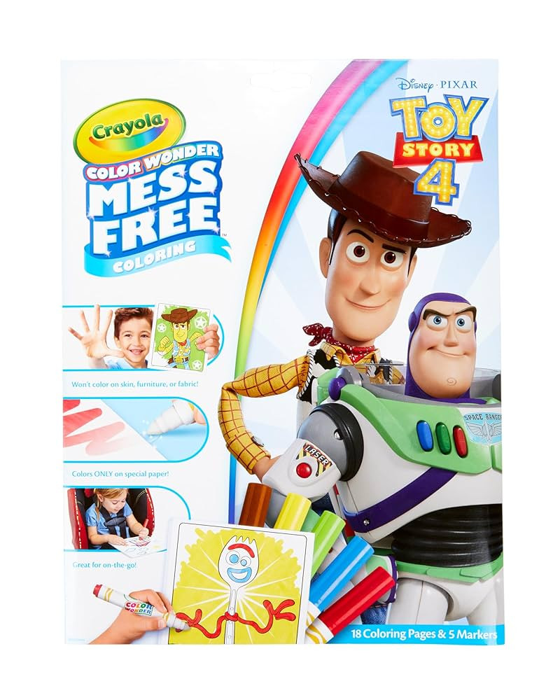 Crayola Toy Story Coloring Pages, Color Wonder Mess Free, Gift for Kids, Age 3, 4, 5, 6 | Amazon (US)
