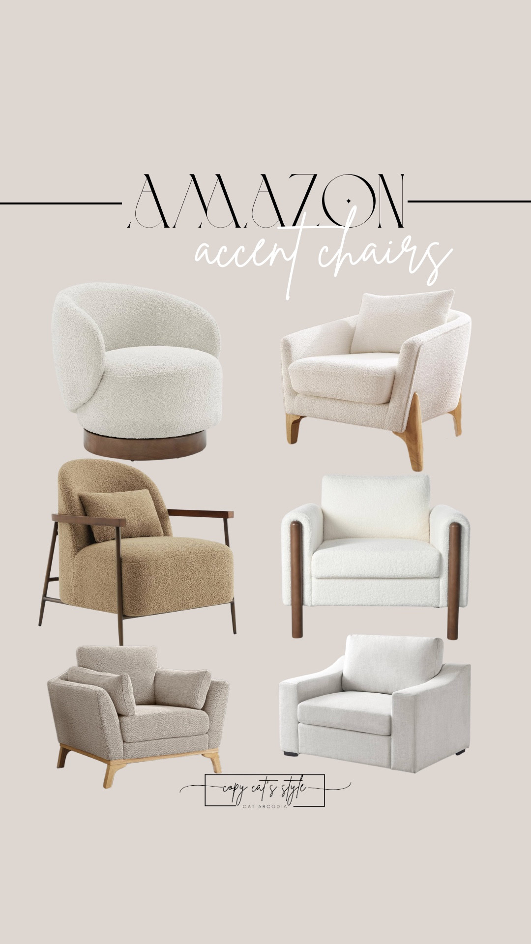 Amazon accent chair finds!! New Amazon home finds, Amazon accent chairs,  cozy lounge chairs, swivel chair. 

#LTKHome #LTKFindsUnder100