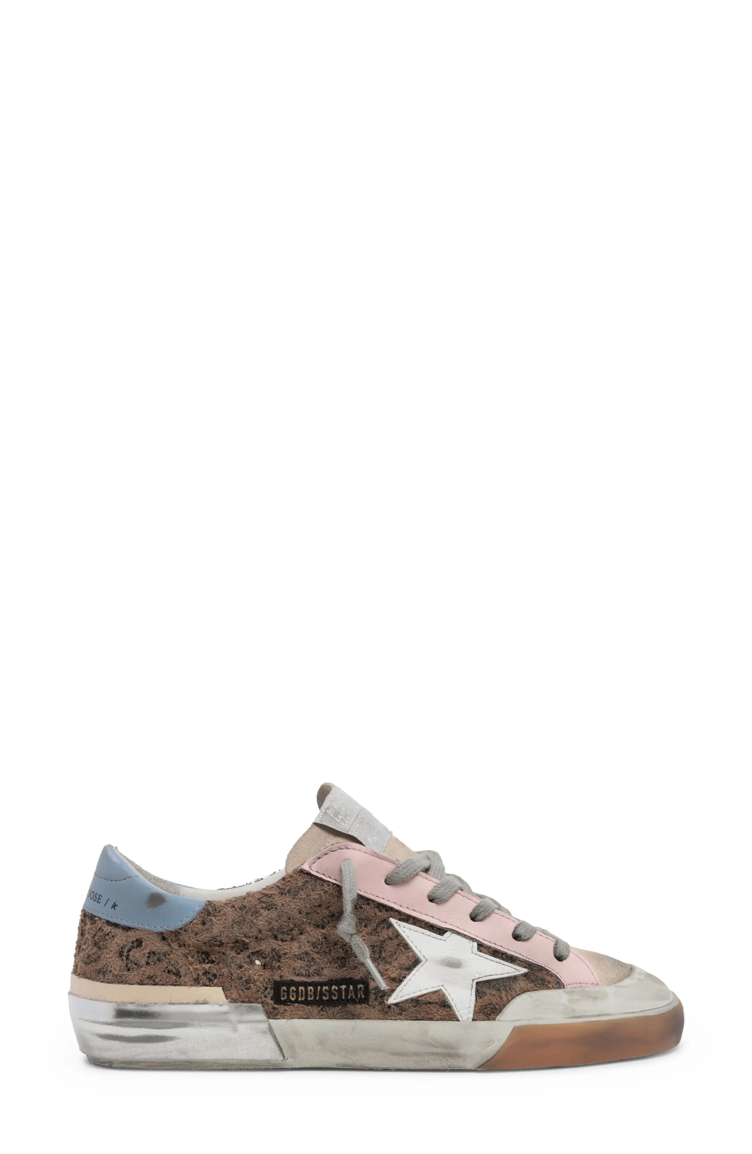 Golden Goose Super-Star Low Top Sneaker, Size 11Us in Beige/Pearl/Pink/Blue at Nordstrom | Nordstrom