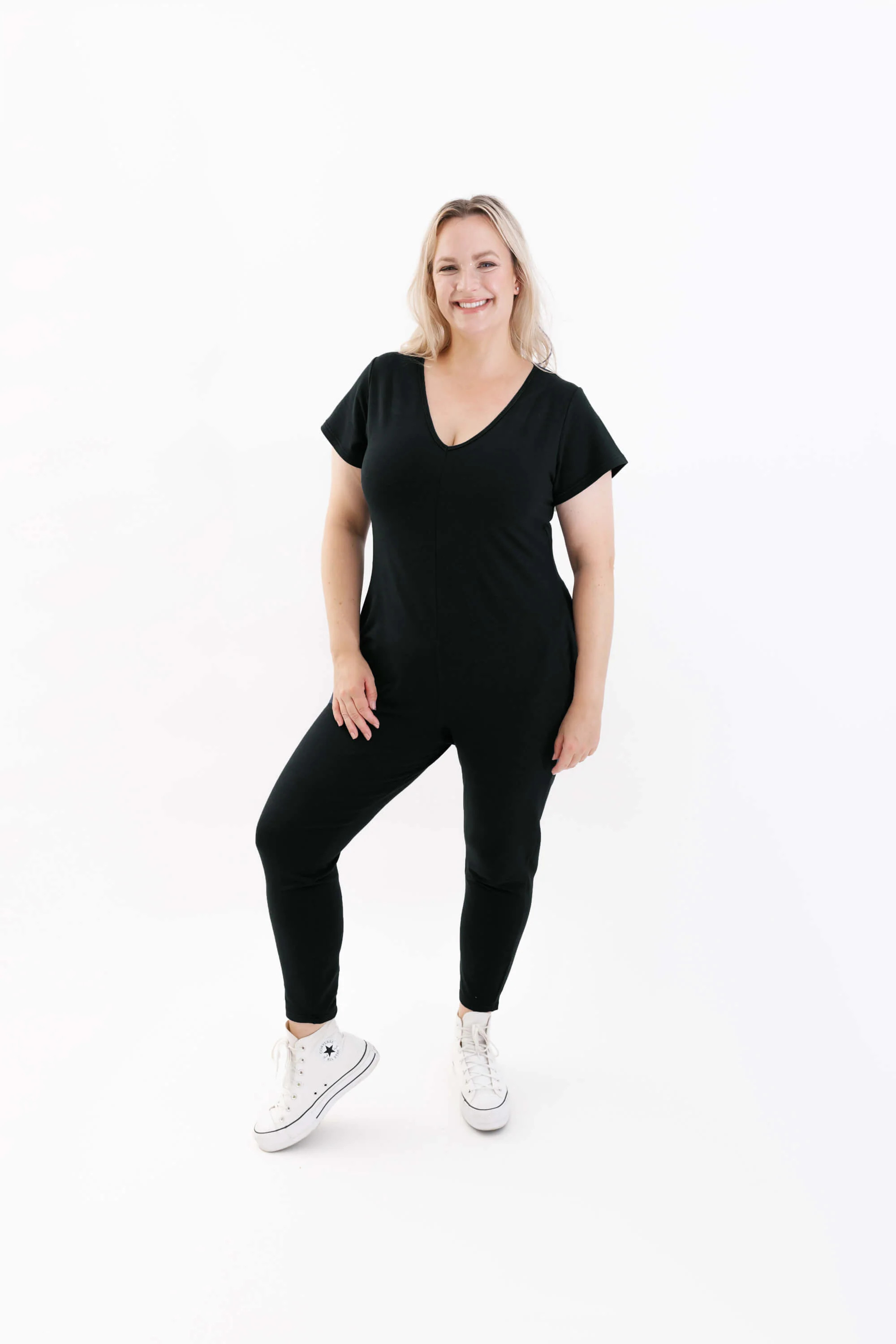 Smash + Tess | The Sunday Romper in Midnight Black | SMASH+TESS CA