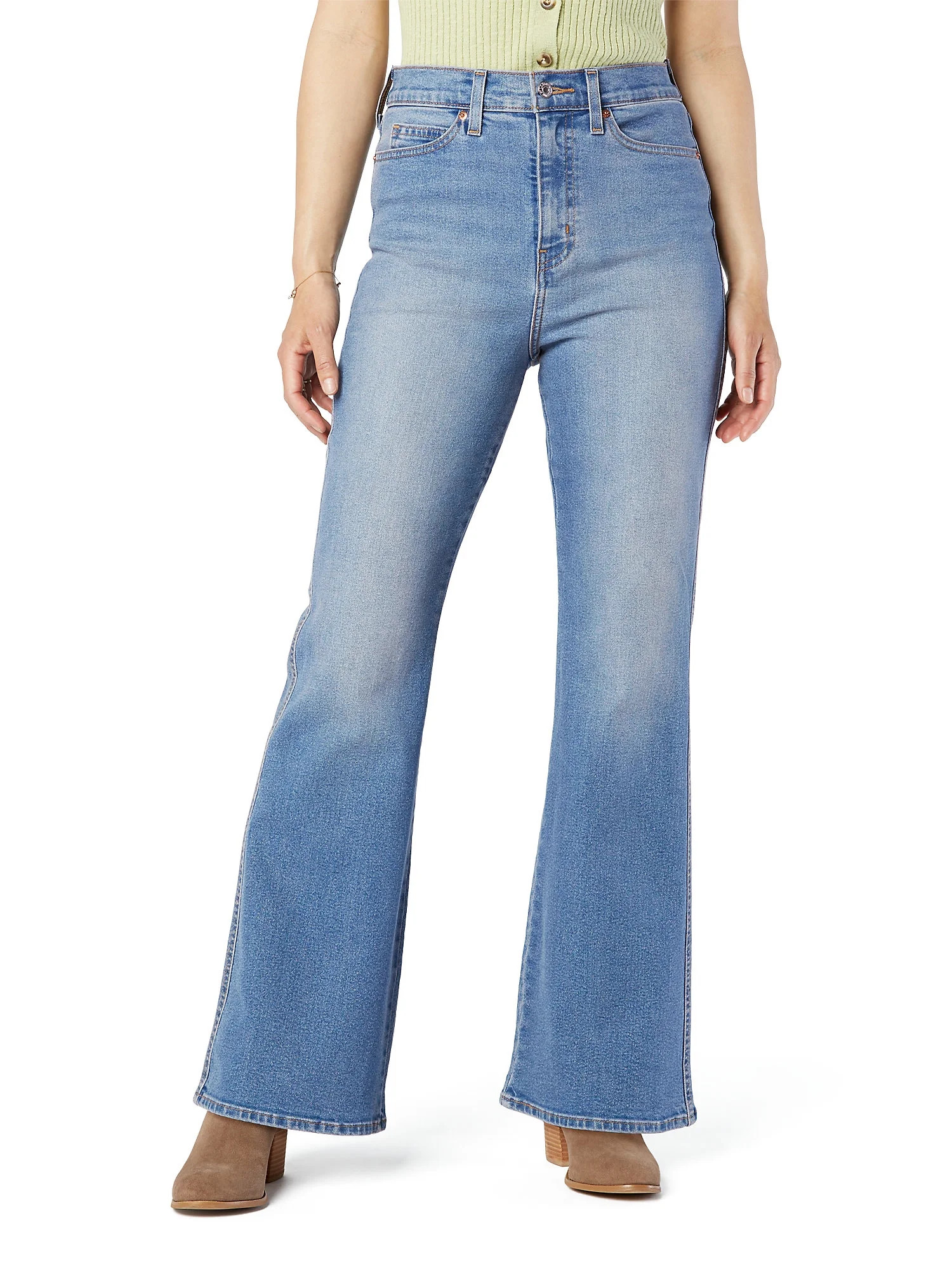 Signature by Levi Strauss & Co. Women's and Women's Plus Heritage High Rise Flare Jeans | Walmart (US)