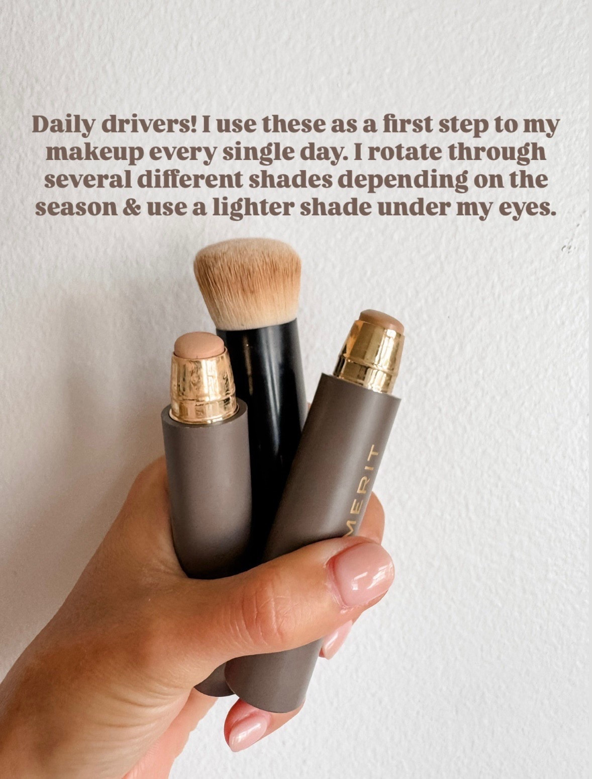 I have been using several Merit products in my daily make up routine! This complexion stick is my first step! I have it in two colors just depending on the time of year/shade of my skin! This brush is what I use to blend it in! Use code EALOVERLY for 20% off!

Loverly Grey, Merit, beauty, make up routine, Black Friday sale, base make up

#LTKSaleAlert #LTKBeauty #LTKCyberWeek