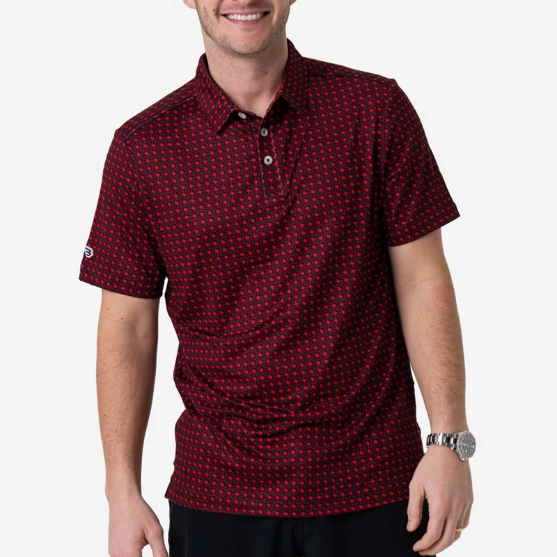 BURLEBO Men's Texas Pride Performance Polo Shirt | Academy Sports + Outdoors
