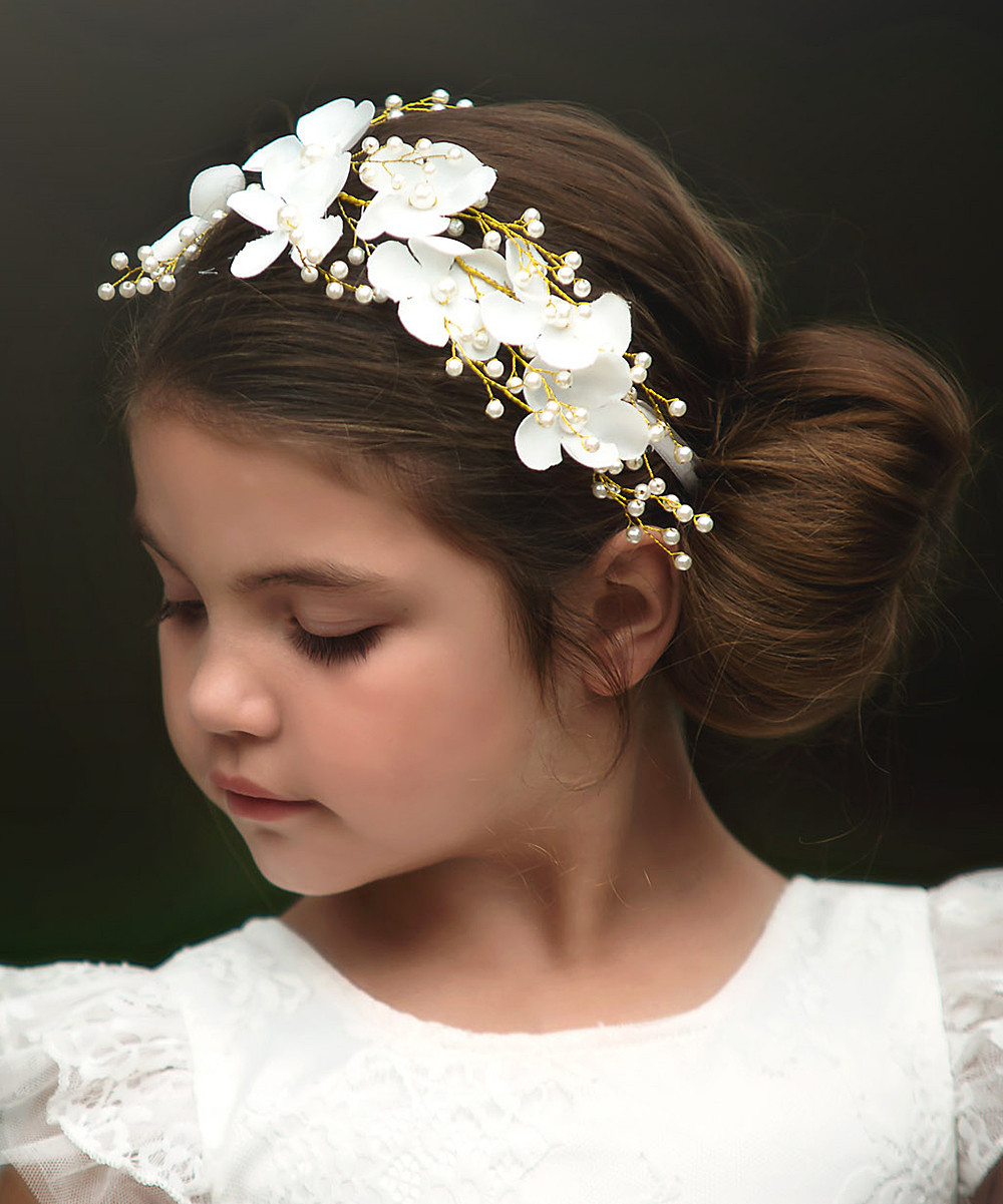 Trish Scully Child Girls' Headbands - White El Encanto Headband | Zulily
