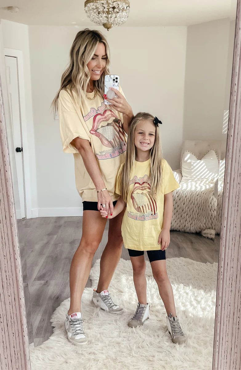 Children's Yellow Rolling Stones World's Greatest Band Tee | Apricot Lane Boutique