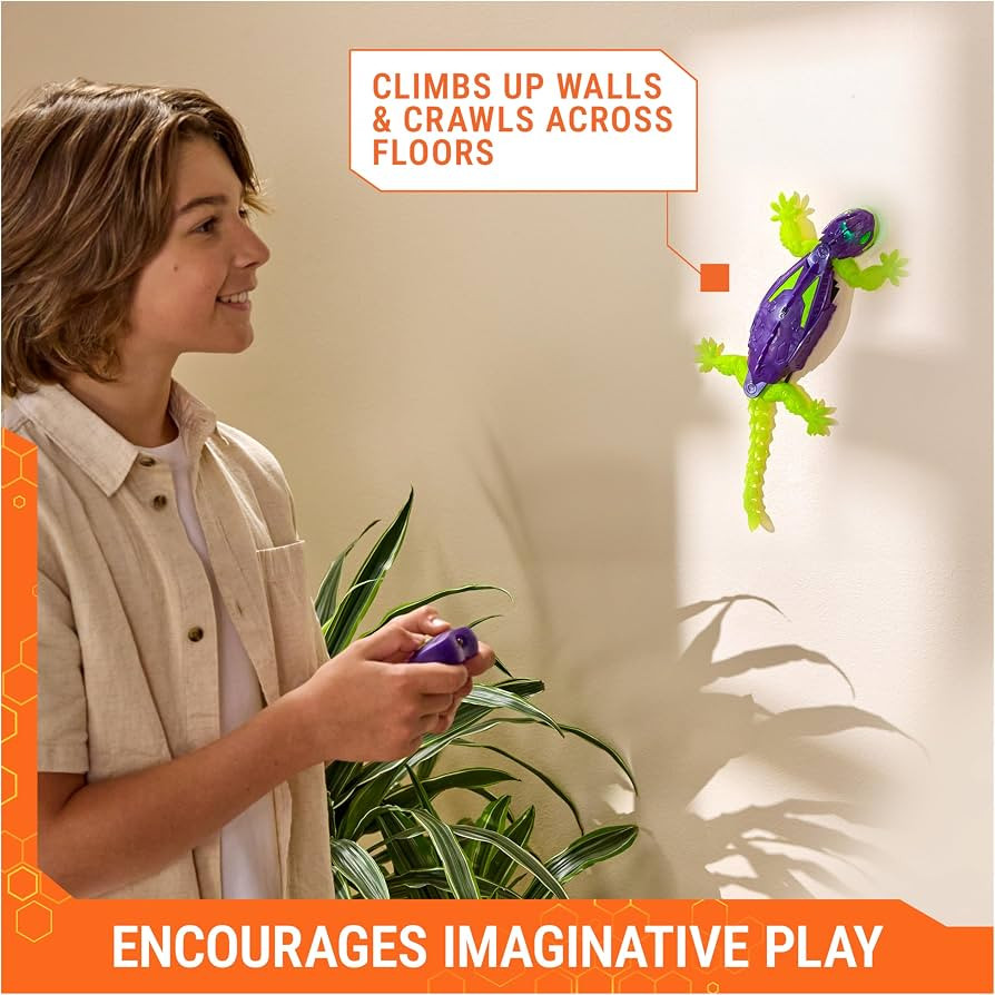 HEX BOTS Glow-in-The-Dark Gecko with Official Wall Climber Technology, Rechargeable Remote Contro... | Amazon (US)