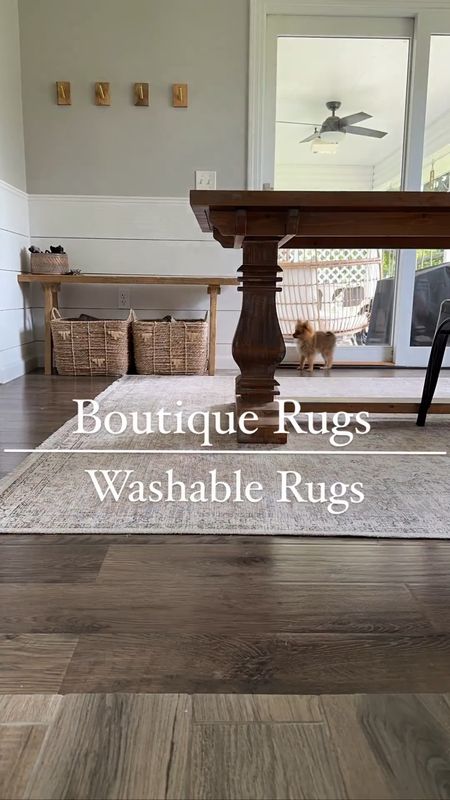 Washable rugs from boutique rugs! Get 10% off with code hendersonhome_

Dining room rug. Modern area rug. Washable rug. Neutral rug. 

#LTKFind #LTKhome #LTKU
