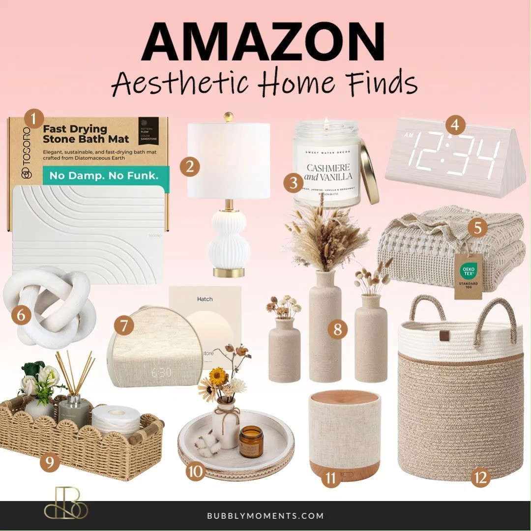 Transform your space with these aesthetic home finds that instantly make your home feel cozy, stylish, and put together ✨ From minimal decor pieces to functional essentials that double as beautiful accents, these Amazon picks are perfect for creating that clean, calming vibe. Whether you’re refreshing your bedroom, living room, or workspace, these pieces make it easy to elevate your space without overthinking it. I love how small details can completely change the look and feel of a room—these finds are perfect for adding warmth, texture, and personality to your home. Save this for your next home refresh and tap to explore all the aesthetic pieces everyone is loving right now 🤍
#LTKHome #LTKStyle #LTKFinds #aesthetichome #homeinspo #amazonfinds #homedecor #interiorinspo #cozyhome #minimalhome #modernhome #homestyle #roomdecor #homedetails #amazonhome #homeessentials #interiordesign #cozyvibes #homeideas #decorinspo #simpleliving #homerefresh #trendingnow #amazongems #homesweethome #cleanaesthetic 

 