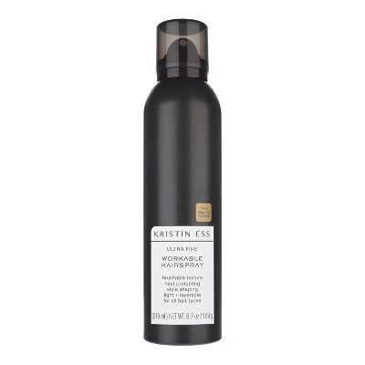 Kristin Ess Ultra Fine Workable Hairspray with Heat Protectant, Buildable + Flexible Hold - 6.7 oz | Target