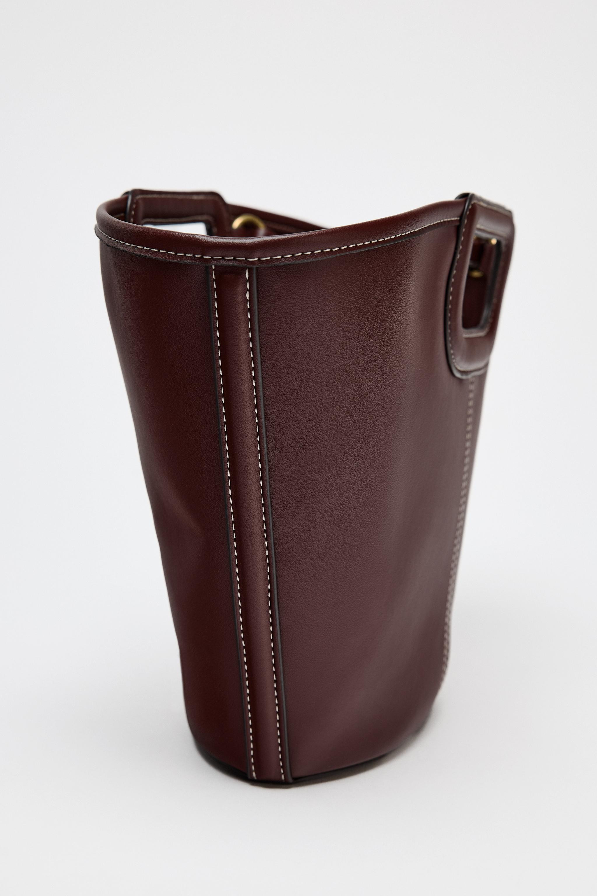 TOPSTITCHED SHOPPER BAG | Zara US