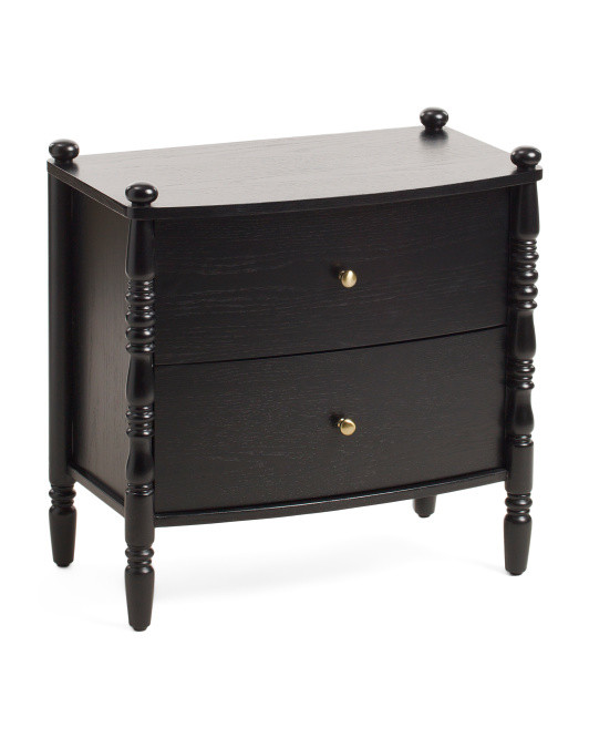 24x14x24 Spindle Side Table With 2 Drawers | Bedroom | Marshalls | Marshalls