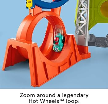 Fisher-Price Little People Toddler Playset Launch & Loop Raceway Race Track with Lights Sounds & ... | Amazon (US)