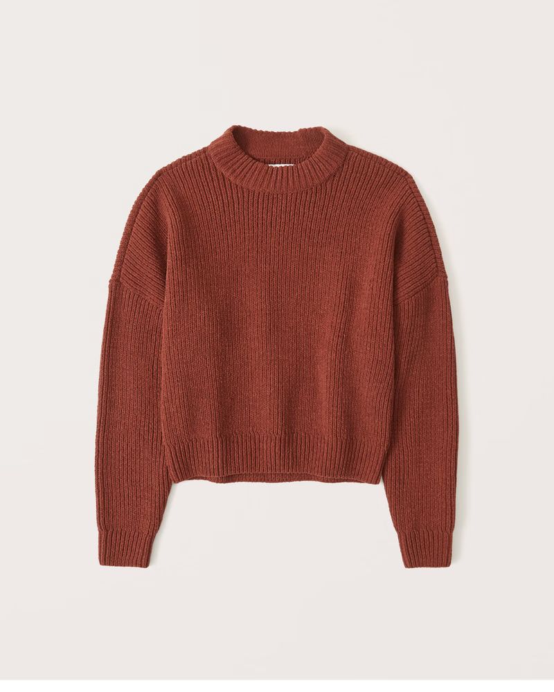 Chenille Crew Sweater | Abercrombie & Fitch (US)