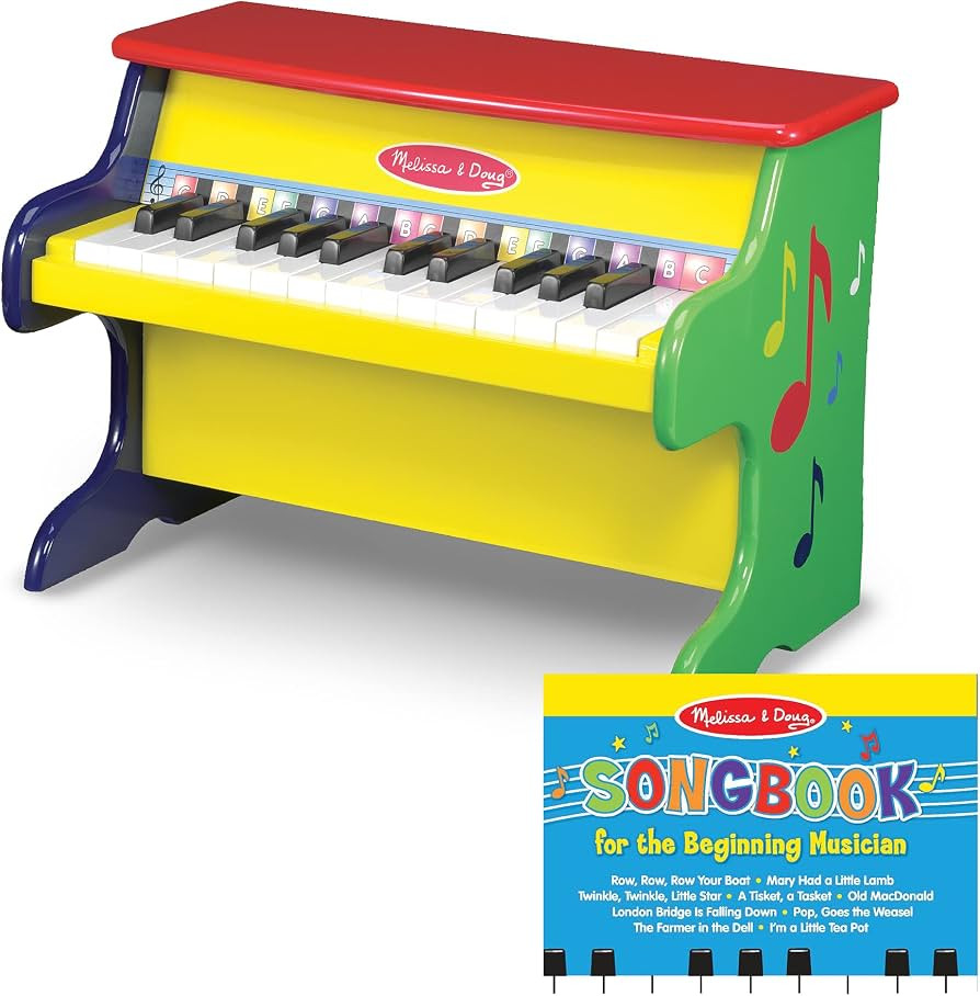 Melissa & Doug Learn-To-Play Piano With 25 Keys and Color-Coded Songbook - Toy Piano For Baby, Ki... | Amazon (US)