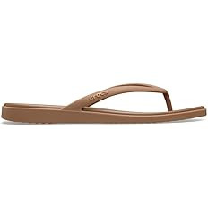 Crocs Women's Miami Flip Flops | Square Toe Flat | 360 Degree Comfort | Croslite Foam Footbed | Amazon (US)