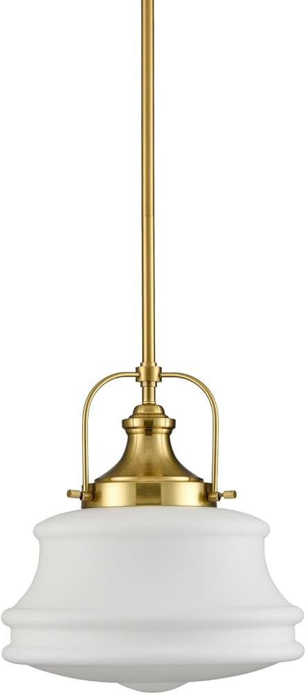 Industrial Pendant Light Fixtures Gold Schoolhouse Hanging Adjustable Light for Kitchen Island | Amazon (US)