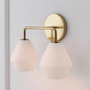 Sculptural 2-Light Geo Sconce | West Elm (US)
