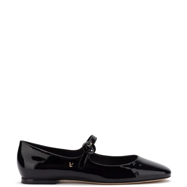 Blair Ballet Flat In Black Patent Leather | Larroude