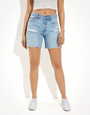 AE Denim '90s Boyfriend Bermuda Short | American Eagle Outfitters (US & CA)