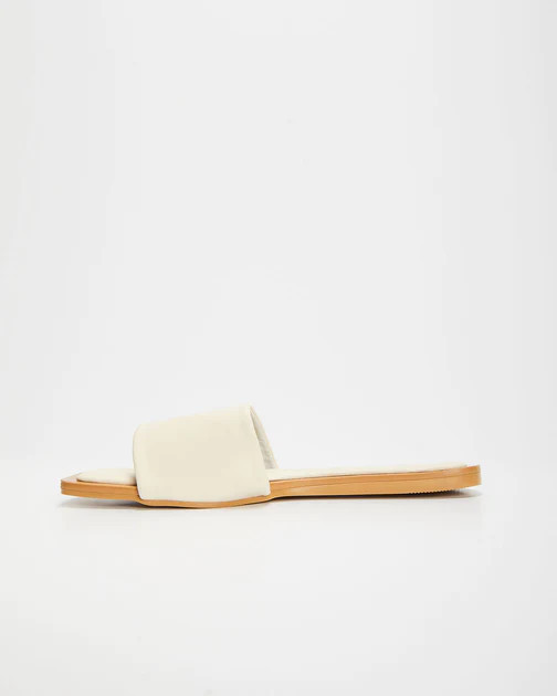 Myles Slide Sandals - Ivory | VICI