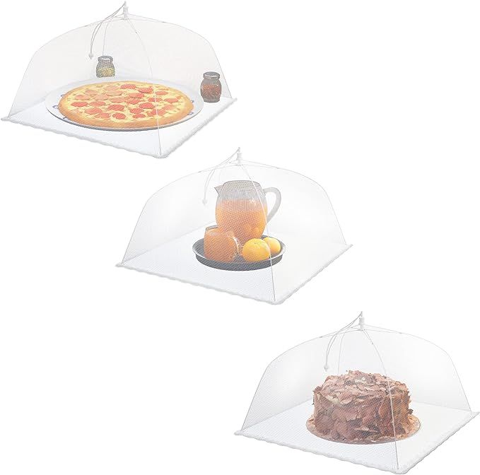 Simply Genius (3 Pack) Large and Tall 17x17 Pop-Up Mesh Food Covers Tent Umbrella for Outdoors, S... | Amazon (US)
