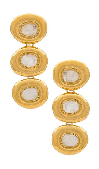 Doughnut Long Drop in Gold | Revolve Clothing (Global)