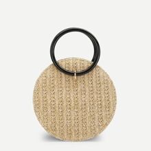 Round Crossbody Straw Bag | SHEIN