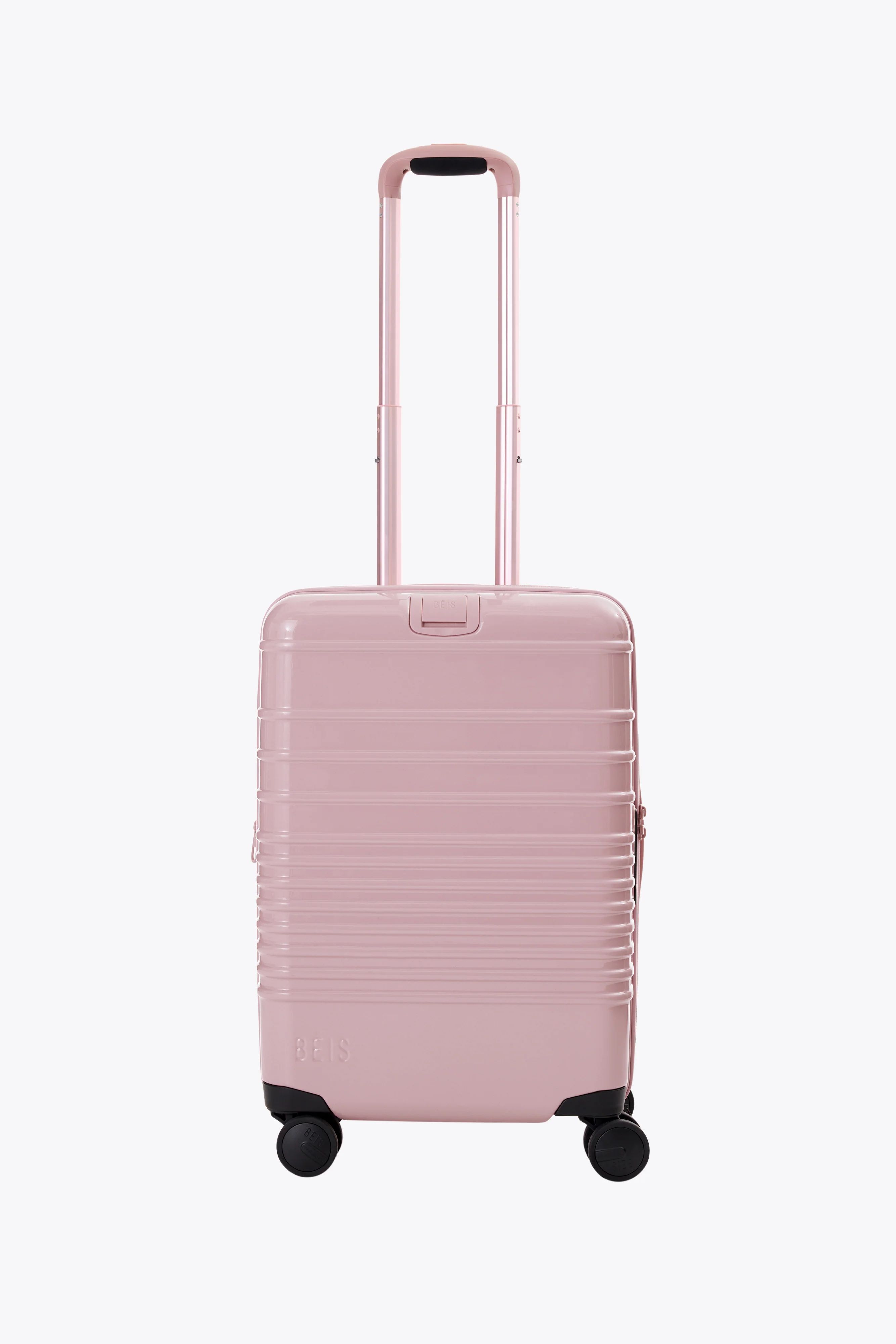 BÉIS 'The Carry-On Roller' in Glossy Atlas Pink - 21" Carry On Luggage & Carry On Suitcase in Gl... | BÉIS Travel