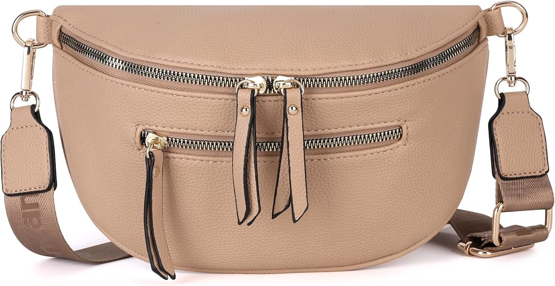 Montana West Crossbody Bags for Women Trendy Fanny Packs Sling Bag Vegan Leather | Amazon (US)