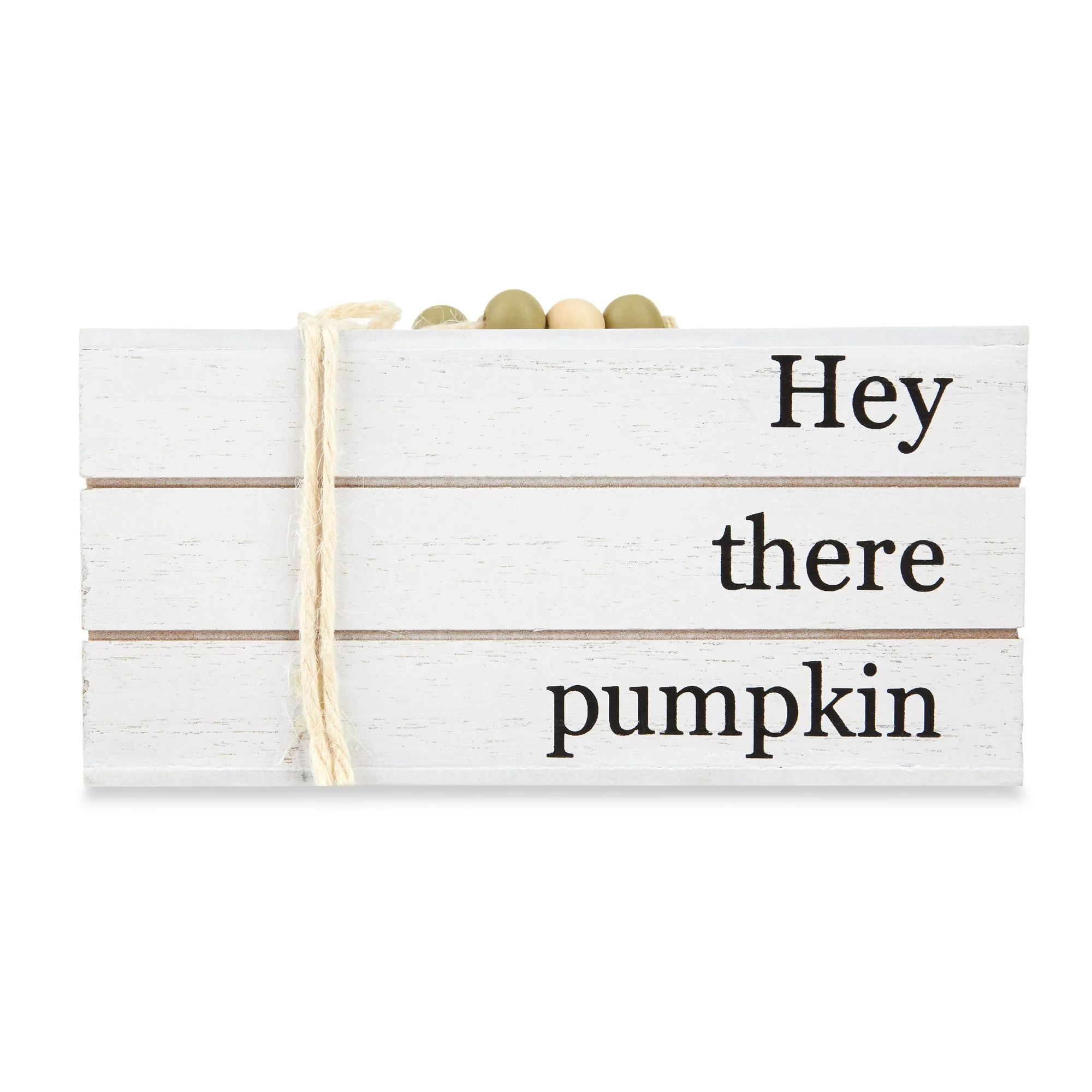 6.1-in Fall, Harvest Wooden Book Stack "Hey There Pumpkin" Tabletop Decoration, White, Way to Cel... | Walmart (US)